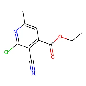 Ethyl 2-chloro-3-cyano-6-methylisonicotinate structure