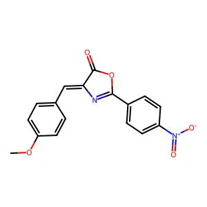 5(4H)-Oxazolone, 4-[(4-methoxyphenyl)methylene]-2-(4-nitrophenyl)- structure