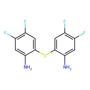 2,2'-Sulfanediylbis(4,5-difluoroaniline) structure