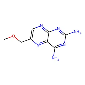2,4-Diamino-6-methoxymethylpteridine structure