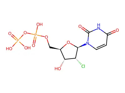 2'-Chloro-2'-deoxyuridine 5'-diphosphate structure