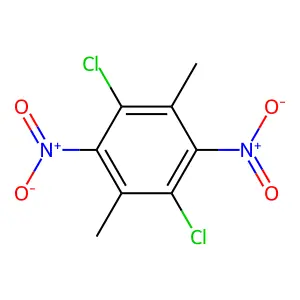 Benzene, 1,4-dichloro-2,5-dimethyl-3,6-dinitro- structure