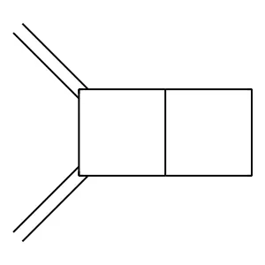 Bicyclo(2.2.0)hexane, 2,3-bis(methylene)- structure