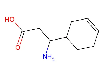 3-Amino-3-(3-cyclohexenyl)propanoic acid structure