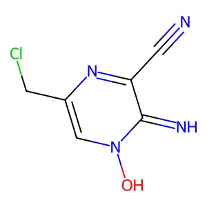 3-Amino-6-chloromethyl-2-(pyrazin-4-oxide)carbonitrile structure