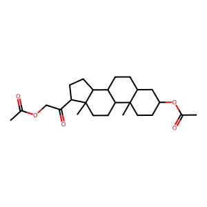 20-Oxopregnane-3,21-diyl diacetate structure