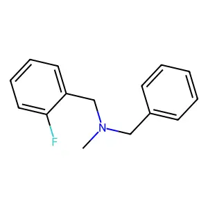 N-benzyl-1-(2-fluorophenyl)-N-methylmethanamine structure