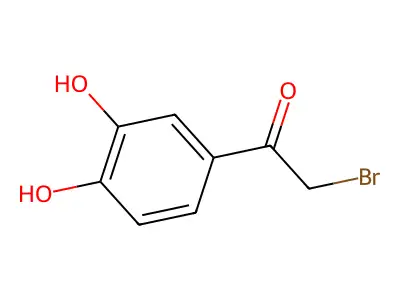 2-Bromo-1-(3,4-dihydroxyphenyl)ethanone structure