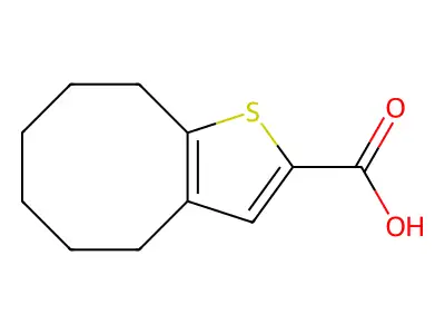 4H,5H,6H,7H,8H,9H-cycloocta[b]thiophene-2-carboxylic acid structure
