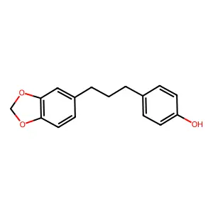4-[3-(1,3-Benzodioxol-5-yl)propyl]phenol structure