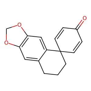 spiro[7,8-dihydro-6H-benzo[f][1,3]benzodioxole-5,4'-cyclohexa-2,5-diene]-1'-one structure