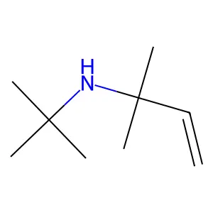 N-叔丁基-1,1-二甲基烯丙胺 structure