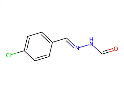 4-Chlorobenzaldehyde 2-formylhydrazone structure