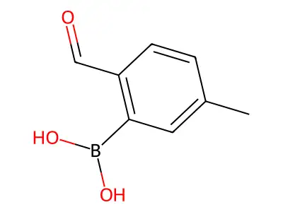B-(2-Formyl-5-methylphenyl)boronic acid structure