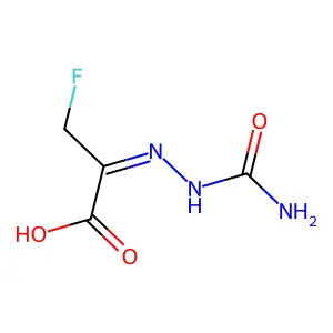 2-(Carbamoylhydrazinylidene)-3-fluoropropanoic acid structure