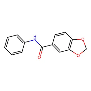 N-phenyl-1,3-benzodioxole-5-carboxamide structure