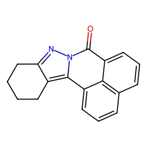 10,11,12,13-tetrahydro-7H-benzo[de]indazolo[3,2-a]isoquinolin-7-one structure