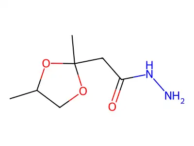 2-(2,4-Dimethyl-1,3-dioxolan-2-yl)acetohydrazide structure