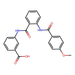 3-[[2-[(4-methoxybenzoyl)amino]benzoyl]amino]benzoic Acid structure