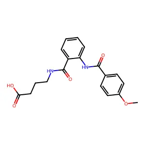4-(2-(4-Methoxybenzamido)benzamido)butanoic acid structure