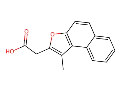Naphtho[2,1-b]furan-2-acetic acid, 1-methyl- structure