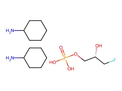L-1-deoxyfluoroglycerol structure
