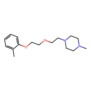 1-Methyl-4-[2-[2-(2-methylphenoxy)ethoxy]ethyl]piperazine structure