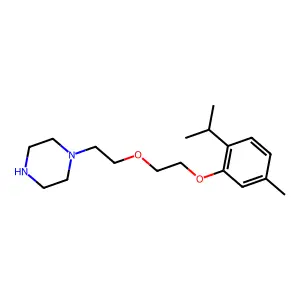 1-[2-[2-(5-Methyl-2-propan-2-ylphenoxy)ethoxy]ethyl]piperazine structure