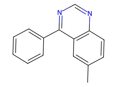 6-Methyl-4-phenylquinazoline structure