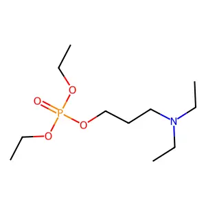 3-(Diethylamino)propyl diethyl phosphate structure