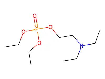 Diethyl 2-(diethylamino)ethyl phosphate structure