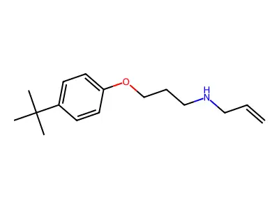 N-allyl-N-[3-(4-tert-butylphenoxy)propyl]amine structure