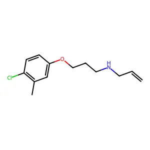 N-allyl-N-[3-(4-chloro-3-methylphenoxy)propyl]amine structure