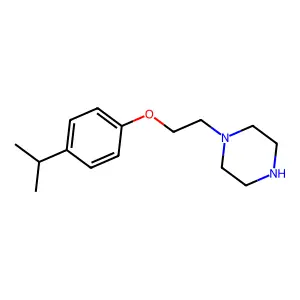 1-[2-(4-Propan-2-ylphenoxy)ethyl]piperazine structure