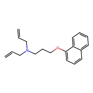 N-[3-(1-Naphthalenyloxy)propyl]-N-2-propen-1-yl-2-propen-1-amine structure