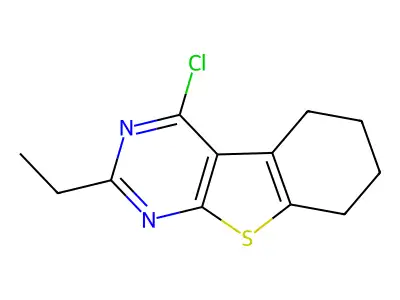 4-Chloro-2-ethyl-5,6,7,8-tetrahydrobenzo[4,5]thieno[2,3-d]pyrimidine structure