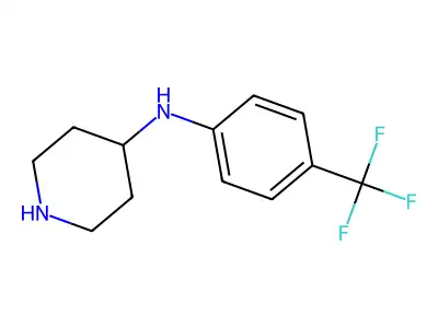 N-[4-(trifluoromethyl)phenyl]piperidin-4-amine structure