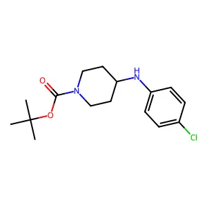 Tert-butyl 4-(4-chlorophenylamino)piperidine-1-carboxylate structure