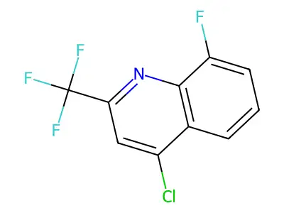 4-Chloro-8-fluoro-2-(trifluoromethyl)quinoline structure