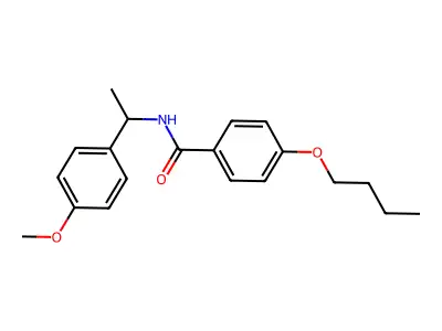 4-butoxy-N-[1-(4-methoxyphenyl)ethyl]benzamide structure