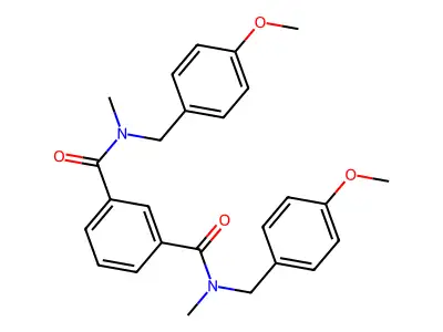 1-N,3-N-bis[(4-methoxyphenyl)methyl]-1-N,3-N-dimethylbenzene-1,3-dicarboxamide structure