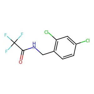 N-[(2,4-Dichlorophenyl)methyl]-2,2,2-trifluoroacetamide structure