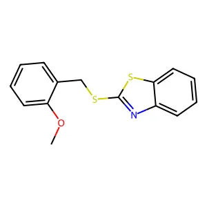 2-((2-Methoxybenzyl)thio)benzo[d]thiazole structure