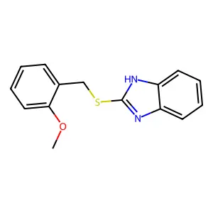 2-[(2-methoxyphenyl)methylsulfanyl]-1H-benzimidazole structure