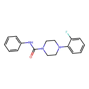 4-(2-fluorophenyl)-N-phenylpiperazine-1-carboxamide structure