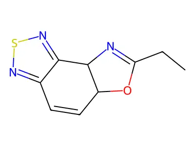 7-Ethyl-5a,8a-dihydro-1,2,5-thiadiazolo[3,4-e]benzoxazole structure
