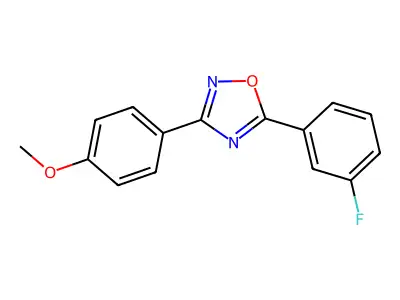 5-(3-Fluorophenyl)-3-(4-methoxyphenyl)-1,2,4-oxadiazole structure
