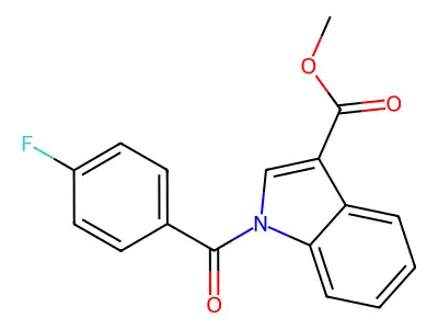 Methyl 1-(4-fluorobenzoyl)-1H-indole-3-carboxylate structure