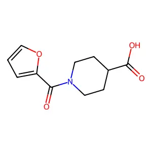 1-(furan-2-carbonyl)piperidine-4-carboxylic Acid structure
