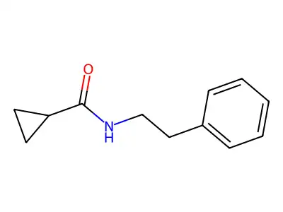 N-phenethylcyclopropanecarboxamide structure